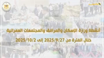 حصاد الأسبوع.. قرارات مهمة من وزارة الإسكان بشأن شقق ومشروعات جديدة 1